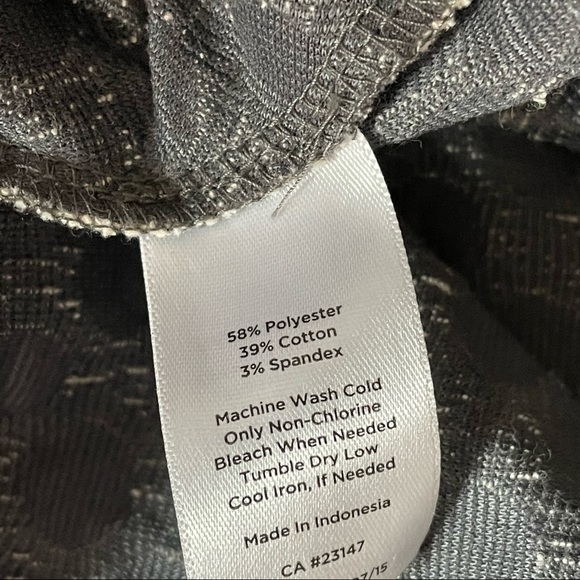 Talbots Grey & Cream Brocade Polka Dot Fit & Flare Dress Classic Versatile - Picture 8 of 9